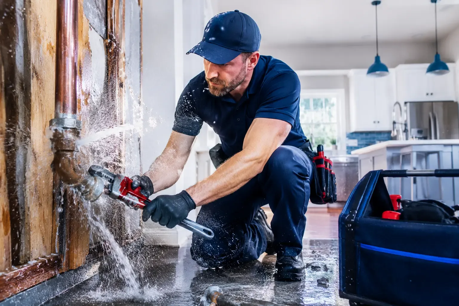 Local emergency pipe repair professionals in New England, ND